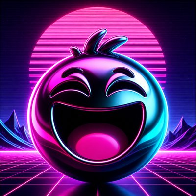 Synthwave Aesthetic Twitch emote example