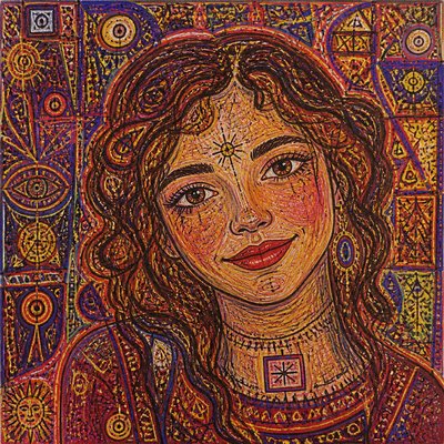Outsider Art Style profile picture example