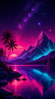 Miami Vice phone wallpaper example