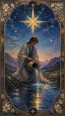 Impressionist Nature Art tarot card example