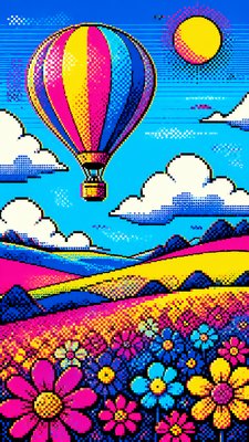 Digital Pop Art Style greeting card example