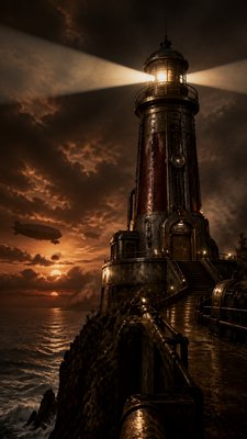 Dieselpunk Aesthetic poster example