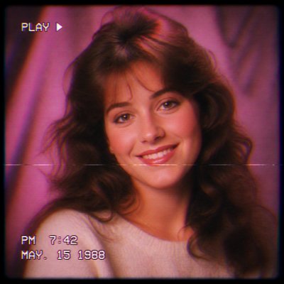 VHS Aesthetic profile picture example