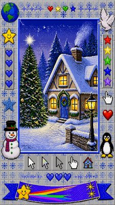 Webcore Aesthetic Christmas card example