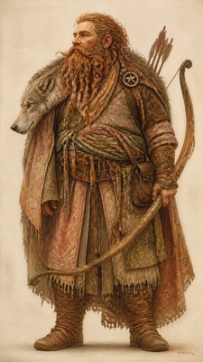 Bohemian Fashion Design tabletop character portrait example