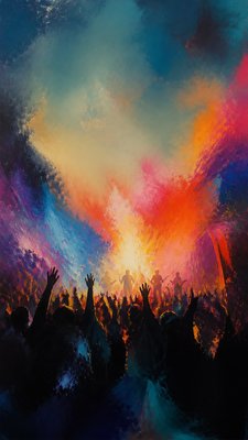 Abstract Landscape Art Style flyer example