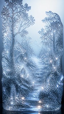 Ice Sculpture Art Style book cover example