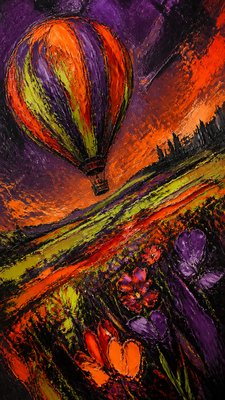 Expressionism Art Style greeting card example