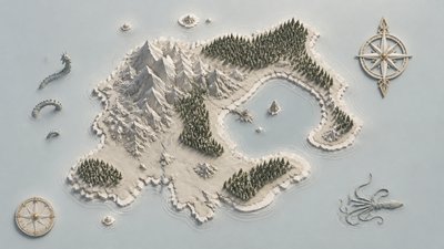 Minimalist Interior Design fantasy map example