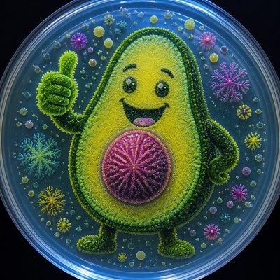 Bacteriological Agar Art sticker example