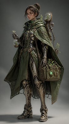 Mecha Sci-Fi Art character design example