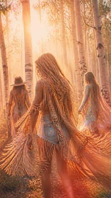 Festival Fashion Style wall art print example