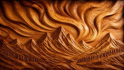 Wood Carving Sculpture Art Style banner example