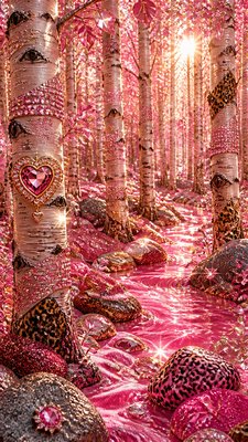 McBling Aesthetic wall art print example