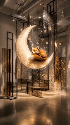 Installation Art Style baby announcement example