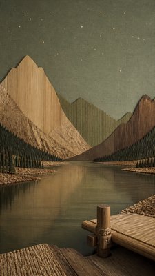 Sustainable Eco Furniture Art phone wallpaper example
