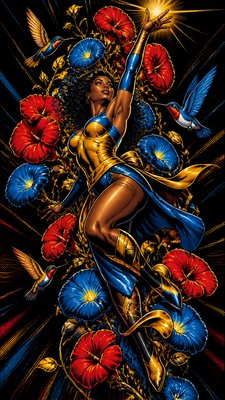 Superhero Comic Art phone case design example