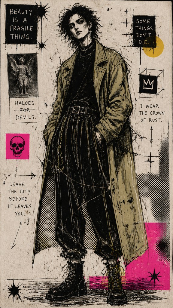 full-length portrait of an elegant figure — Indie/Alternative Comic Art