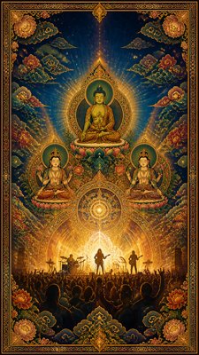 Buddhist Religious Art flyer example