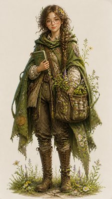 Naturecore Aesthetic character design example