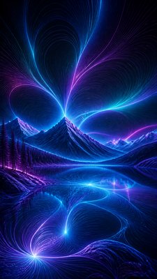 Magnetic Field Visualization phone wallpaper