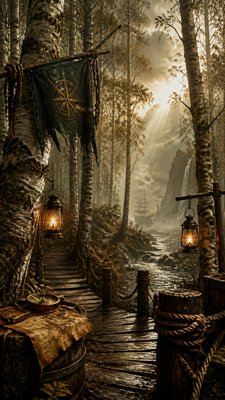 Piratecore Aesthetic wall art print example