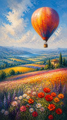 Digital Painting Art Style greeting card example