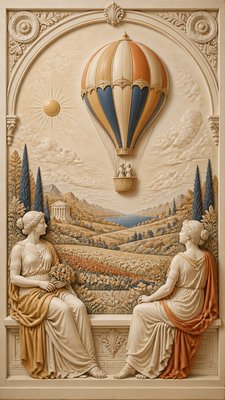 Ancient Greek Classical Art Style greeting card example