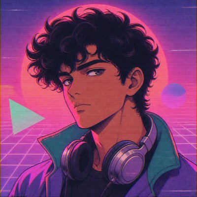 Vaporwave Anime Aesthetic Discord profile picture example
