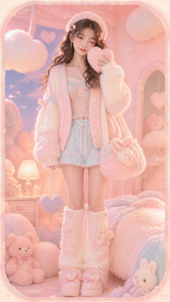 full-length portrait of an elegant figure — Soft Girl Aesthetic