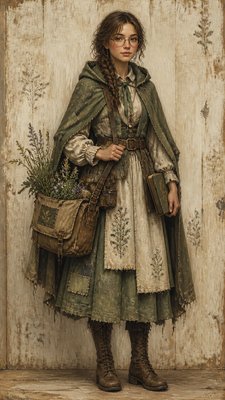 Rustic Farmhouse Furniture Art character design example