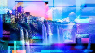 Post-Internet Art Style concept art example