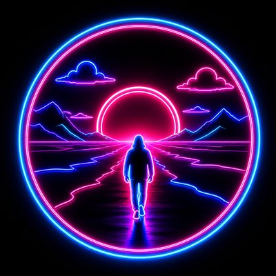Neon Icon Design album cover example