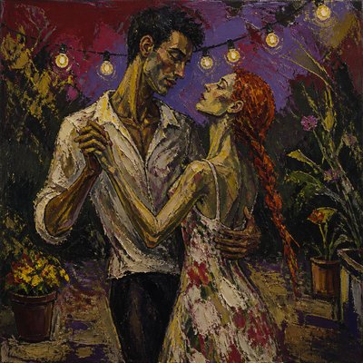 Expressionist Portrait Style couple portrait example