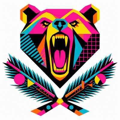 Neo-Geo Art Style t-shirt design example