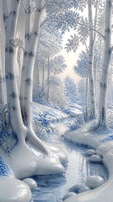 Porcelain Glaze wall art print example