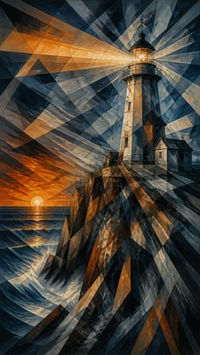 Cubo-Futurism Art Style poster example
