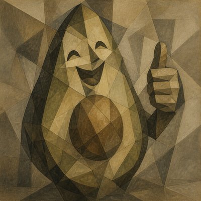 Analytical Cubism Art Style sticker example