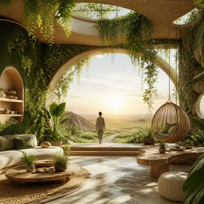 Biophilic Interior Design album cover example