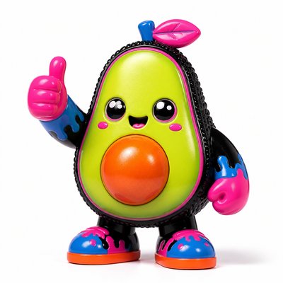 Japanese Toy Art (Sofubi) sticker example