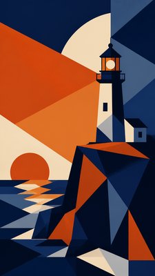 Abstract Geometric Art poster example
