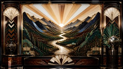 Art Deco Furniture Art desktop wallpaper example