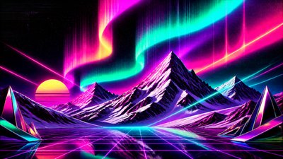 80s Retro Aesthetic banner