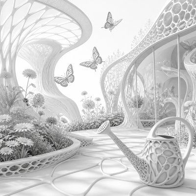 Parametric Architecture coloring page example