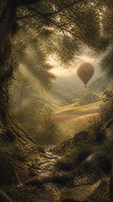 Forest Nature Art greeting card example