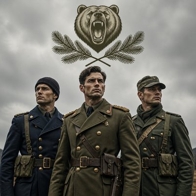 Military-Inspired Fashion t-shirt design example