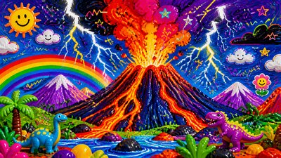 Kidcore Aesthetic YouTube thumbnail example