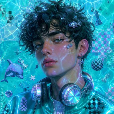Seapunk Aesthetic Discord profile picture example