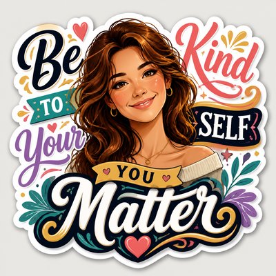 Typography Sticker Design profile picture example