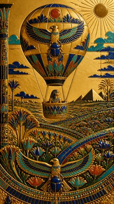 Egyptian Revival Jewelry Style greeting card example